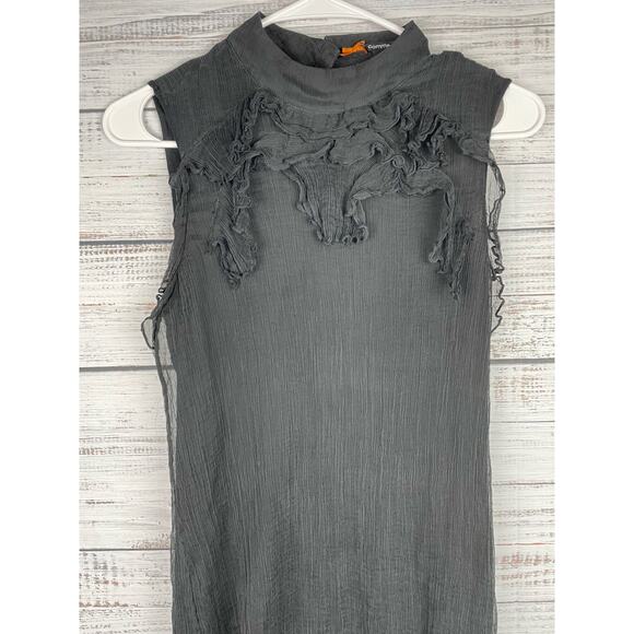 Comma Black Silk Gauzy Sleeveless Top EU 38 or US 8 Medium - Picture 2 of 9